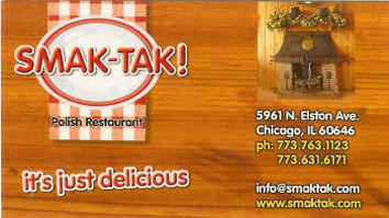 Smak-Tak Restaurant business card